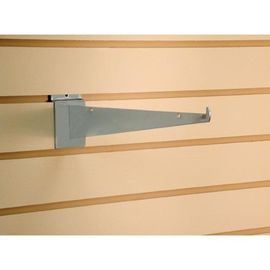 Harga yang bagus Wood Grain MDF Storage Slotted Wall Panels Untuk Garasi, Tahan Air on line