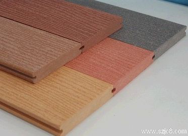 Harga yang bagus Lantai kayu plastik komposit Wpc penghiasan lantai untuk ruang luar 140 * 25mm on line