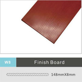 Harga yang bagus Kayu Papan Plastik lingkungan 148mm x 8mm Untuk Exterior Terrace on line