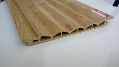 Harga yang bagus Groove Wood Plastic Composite panel dinding kamar mandi untuk Hiasi on line