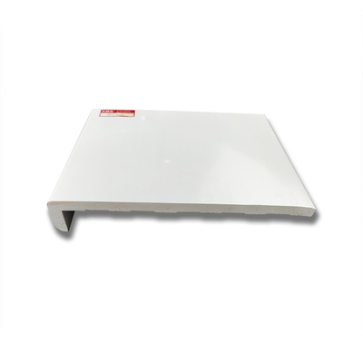 Warna Putih Halus Padat Pvc Jendela Plastik Upvc Lebar 200mm