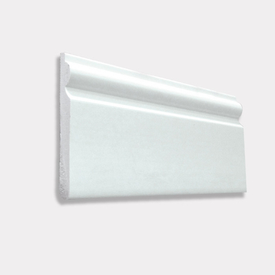Harga yang bagus Wall Skirting Vinyl PVC Trim Board 95mm X 12mm X 5m Plastik on line