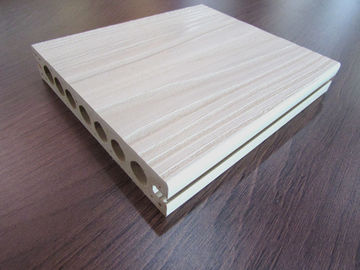 Harga yang bagus Hollow Co-extrusion Ubin Komposit Decking WPC Rotproof untuk Taman on line