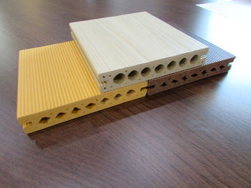 Harga yang bagus Moistureproof berongga WPC Composite Decking Pelat Lingkungan luar on line